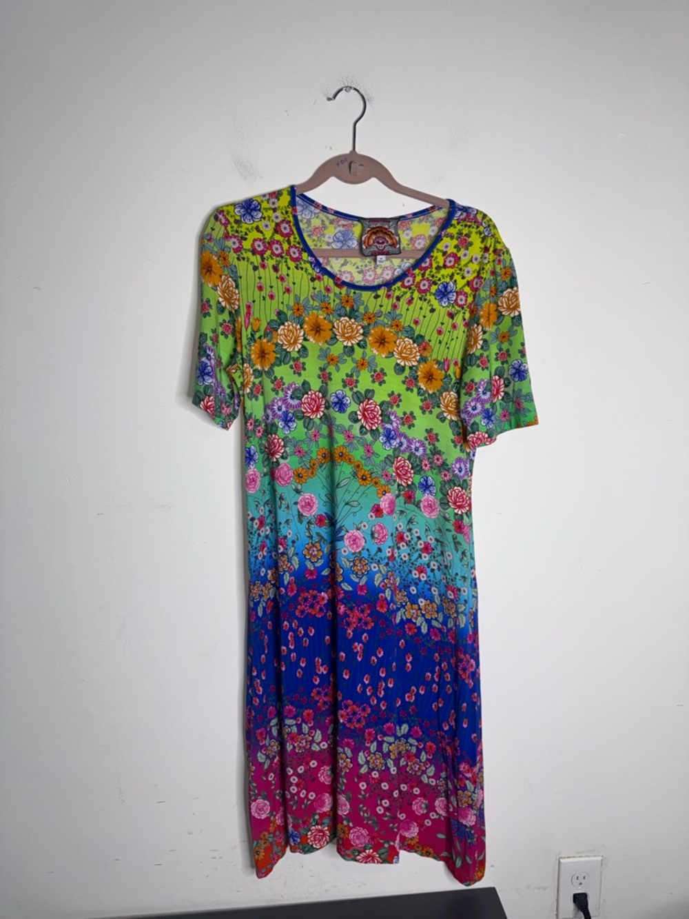 Johnny Was Rainbow Field Swing Dress - Picture 2 of 7